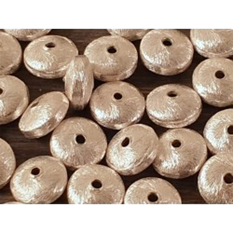 Zwischenteil, Scheibe 8x4mm, Metall versilbert
