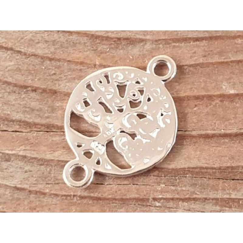 Zwischenteil-Link Baum des Lebens 14x20mm, 925 Silber