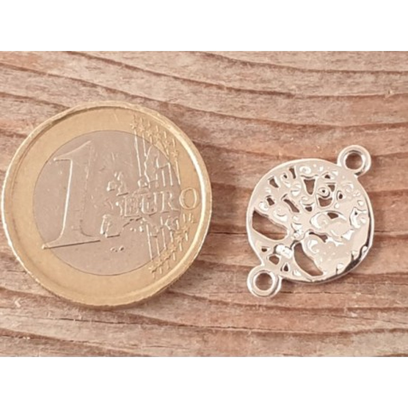 Zwischenteil-Link Baum des Lebens 14x20mm, 925 Silber