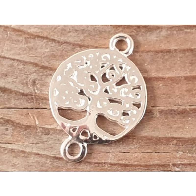 Zwischenteil-Link Baum des Lebens 14x20mm, 925 Silber