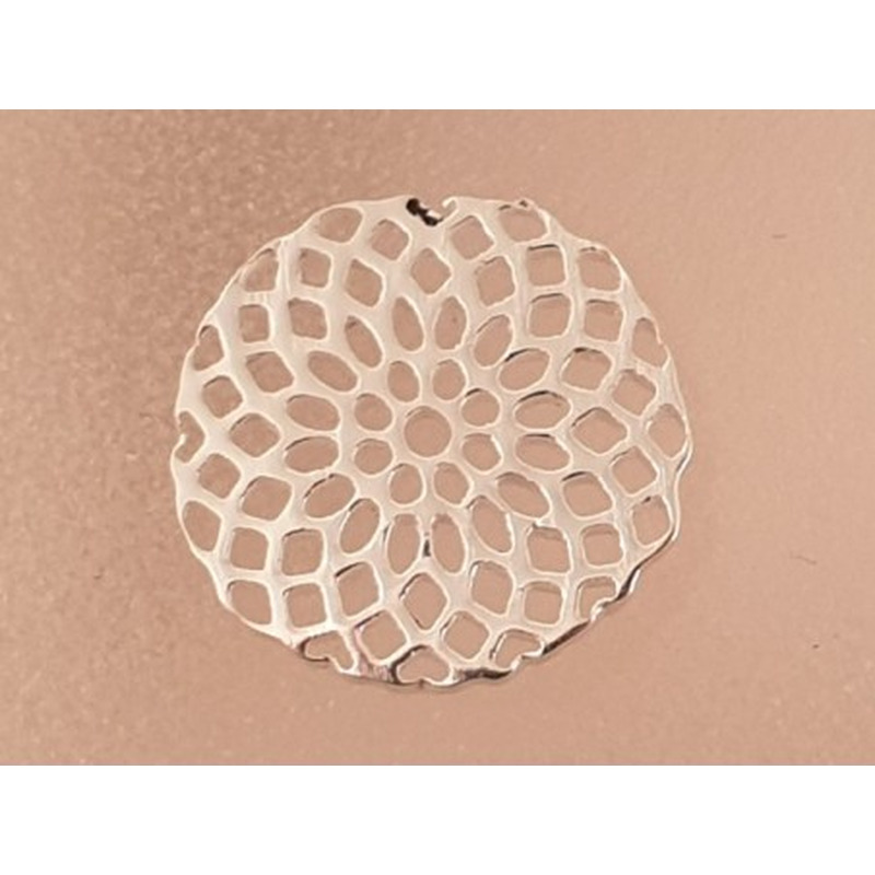 Zwischenteil-Link Lotus14x1mm, 925 Silber