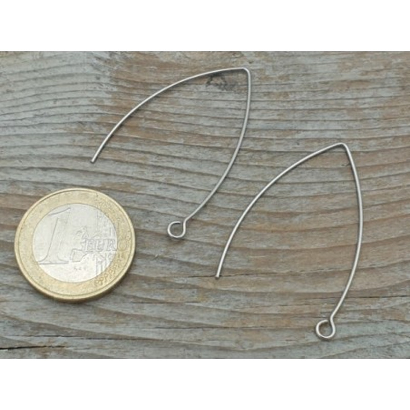 Ohrhaken 40mm (2 Stk), Edelstahl