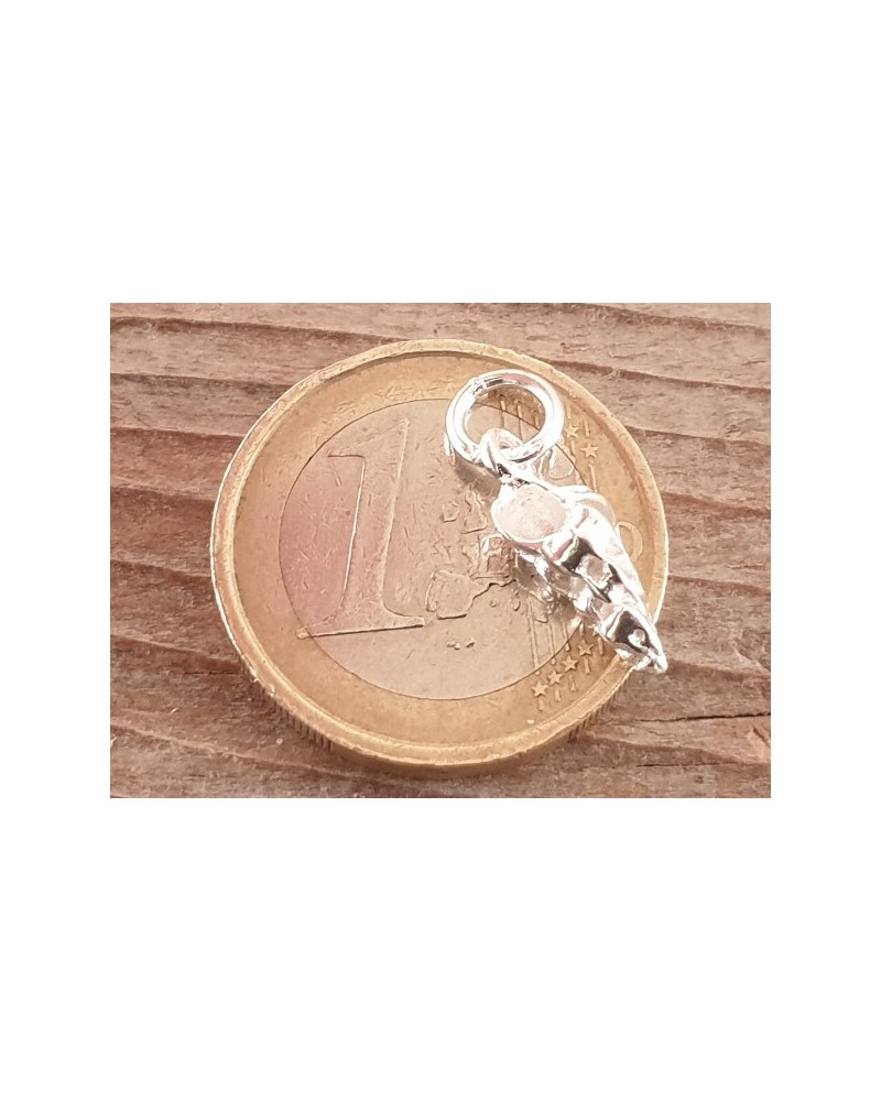 Charm Schnecke 18mm, 925 Silber