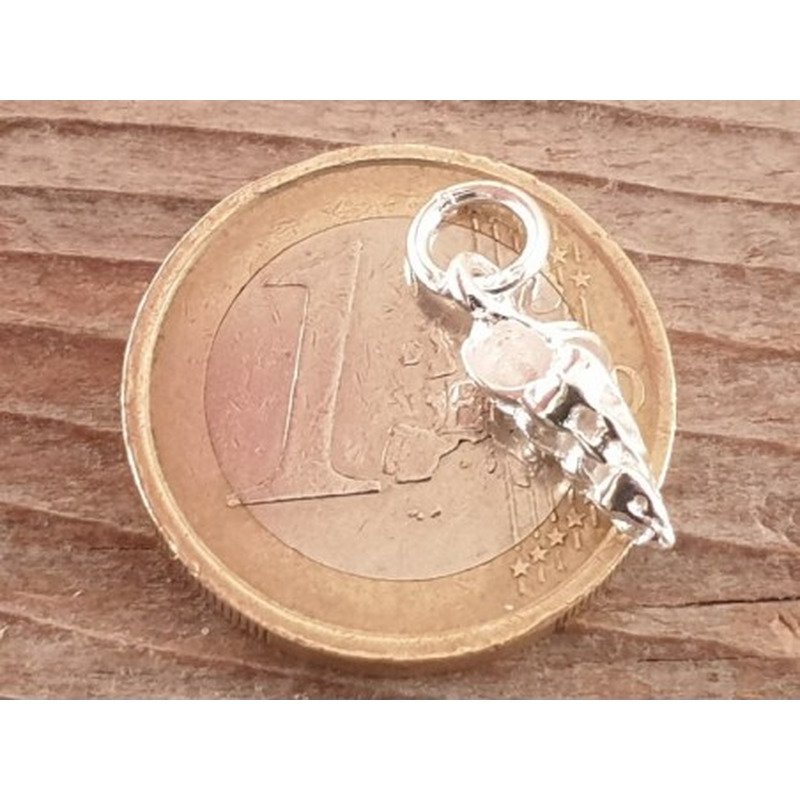 Charm Schnecke 18mm, 925 Silber