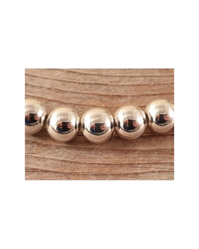 Blutsteinkette Silber (Hämatit) 8mm