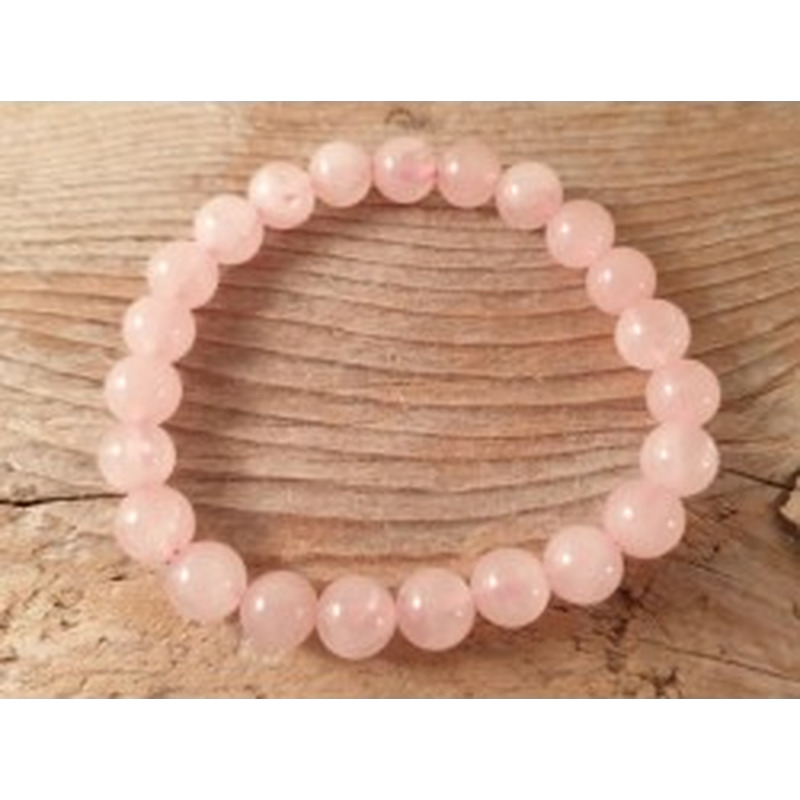 Rosenquarz 8mm Armband