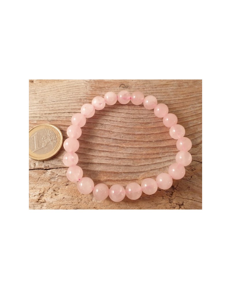 Rosenquarz 8mm Armband