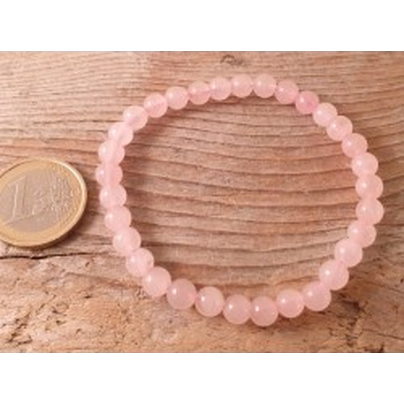 Rosenquarz 6mm Armband 2