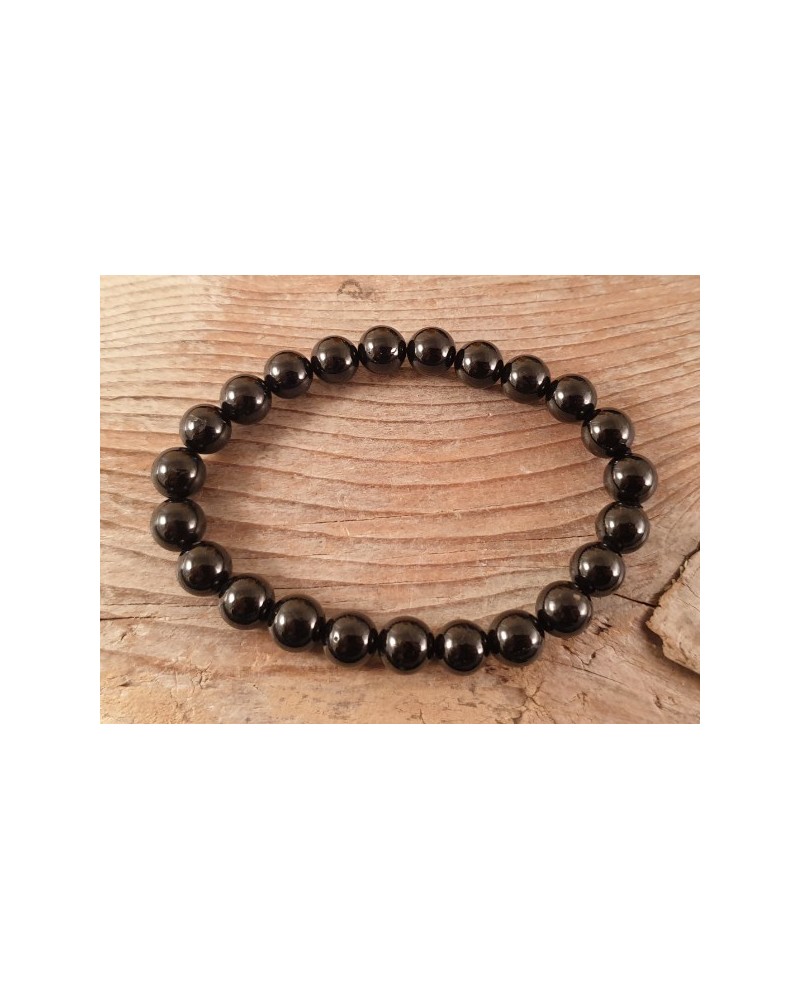 Schwarzer Turmalin (Schörl) 8mm Armband