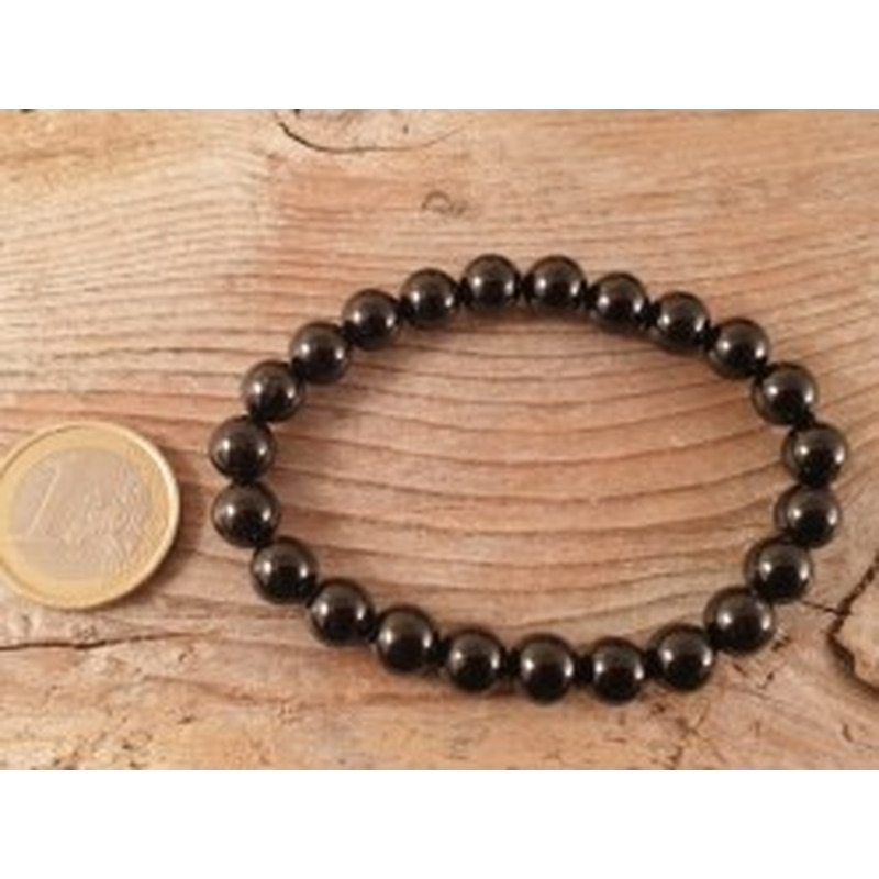 Schwarzer Turmalin (Schörl) 8mm Armband 2