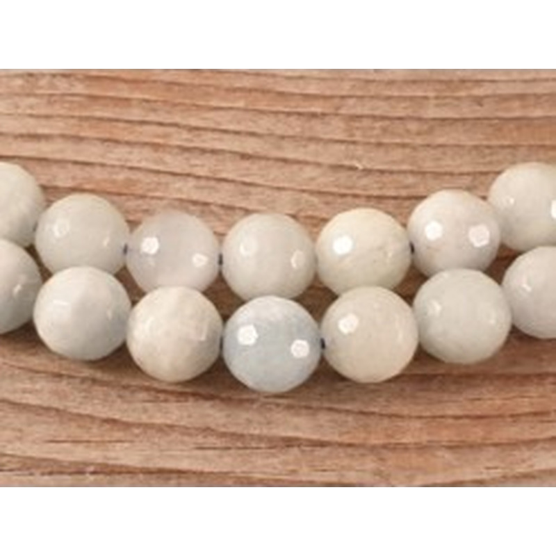 Aquamarinkette facettiert, 8mm
