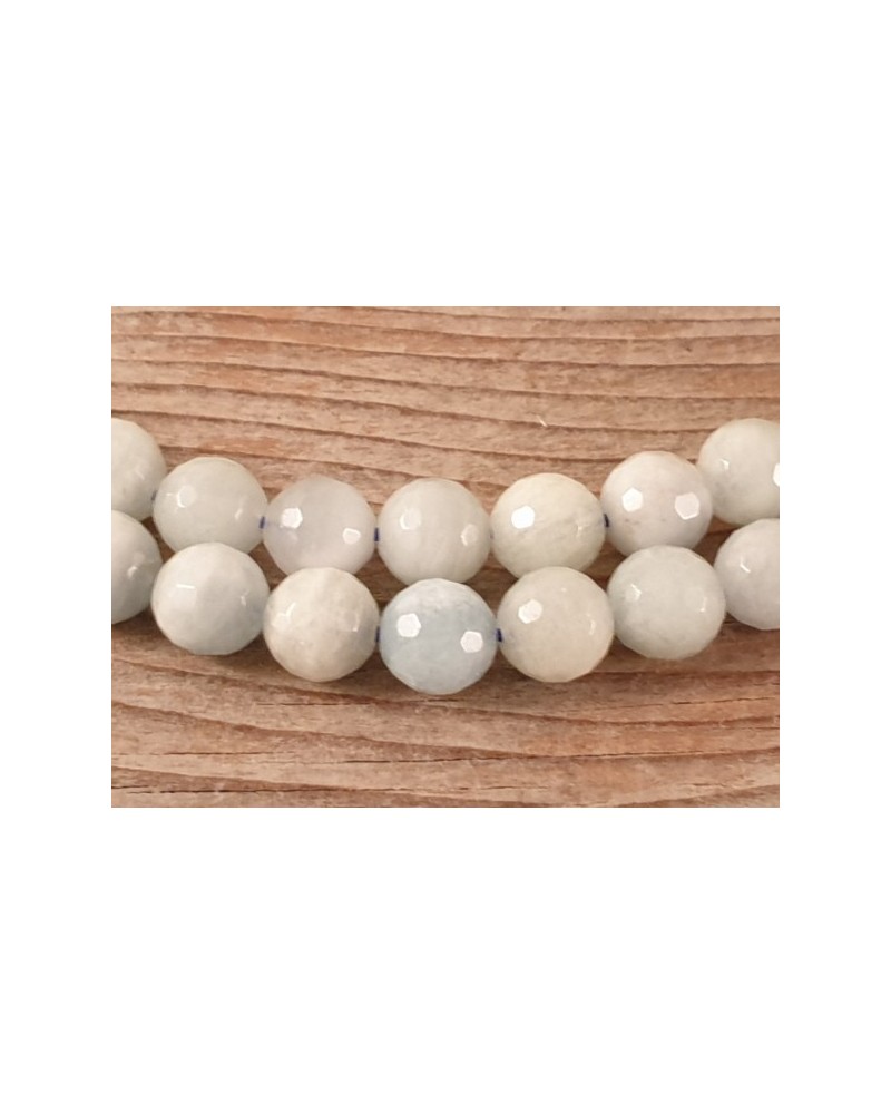 Aquamarinkette facettiert, 8mm