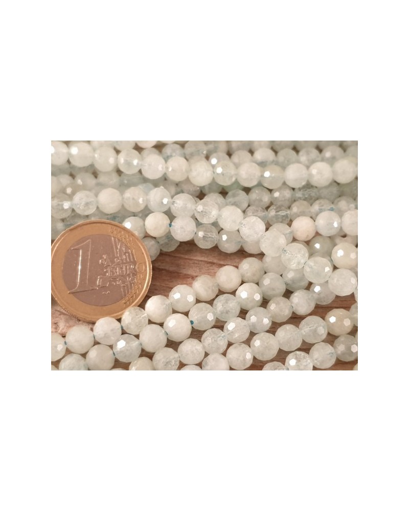 Aquamarinkette facettiert 6mm