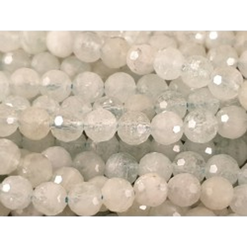 Aquamarinkette facettiert 6mm