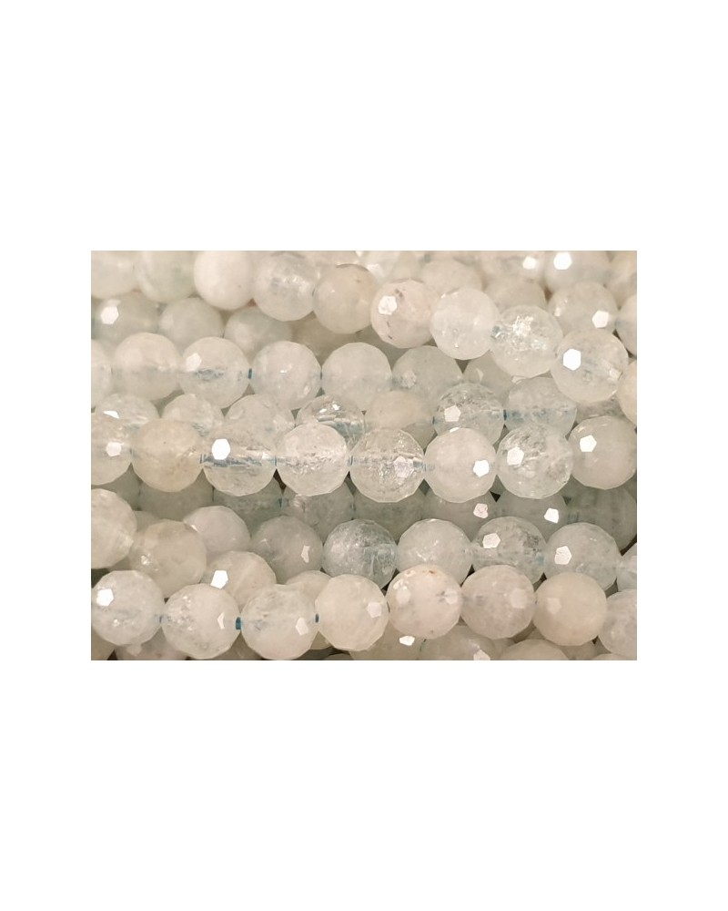 Aquamarinkette facettiert 6mm