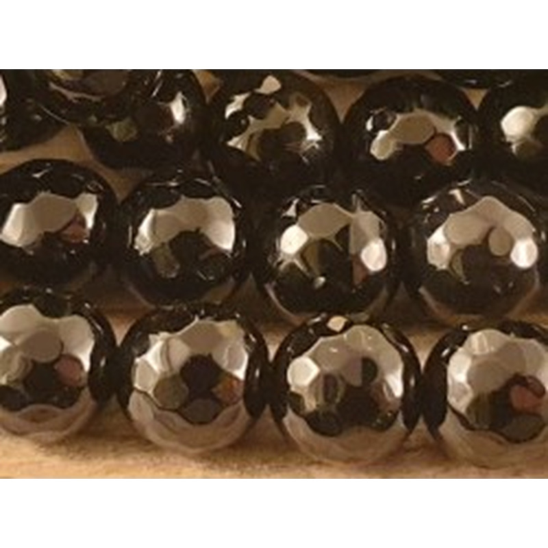 Onyxkette facettiert 8mm
