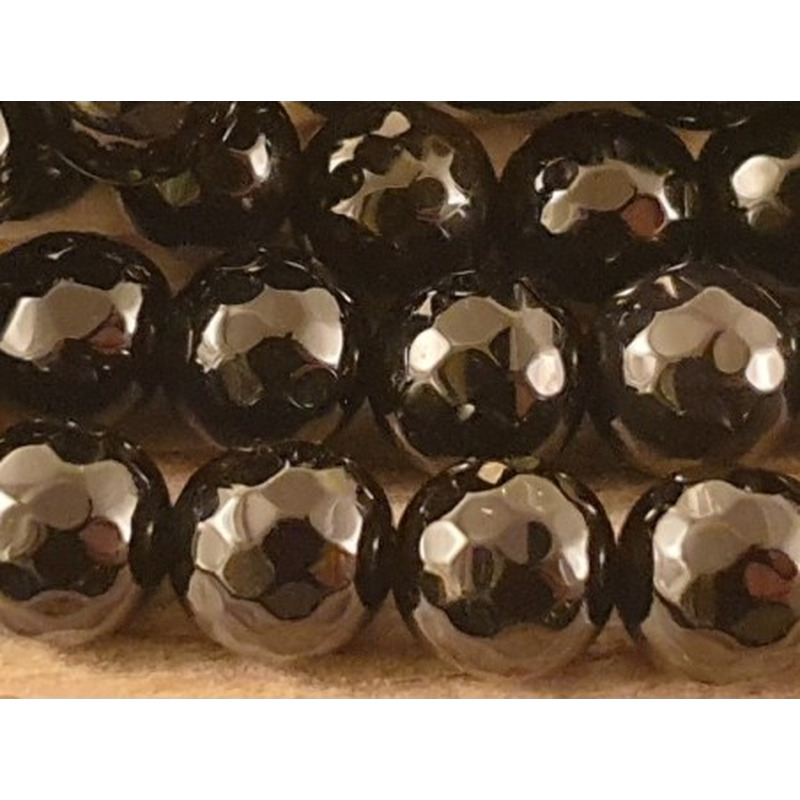 Onyxkette facettiert 8mm