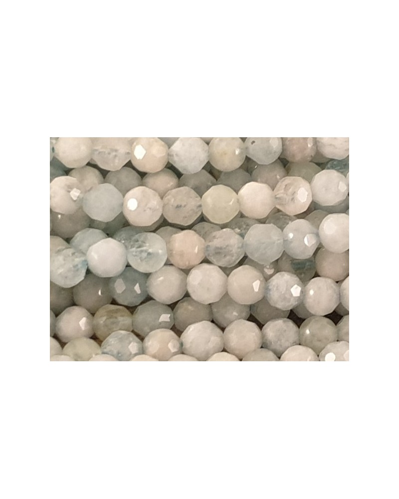 Aquamarinkette facettiert 4mm