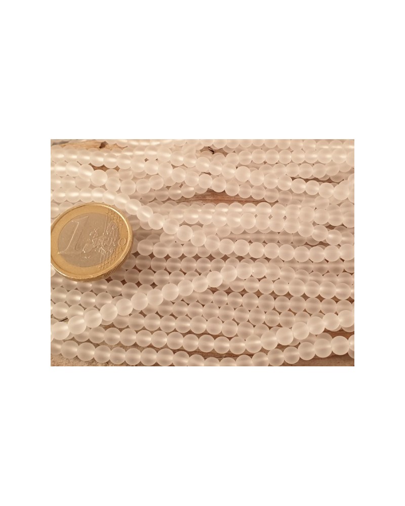 Bergkristallkette 4mm iced