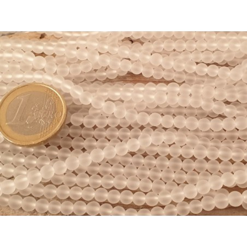 Bergkristallkette 4mm iced