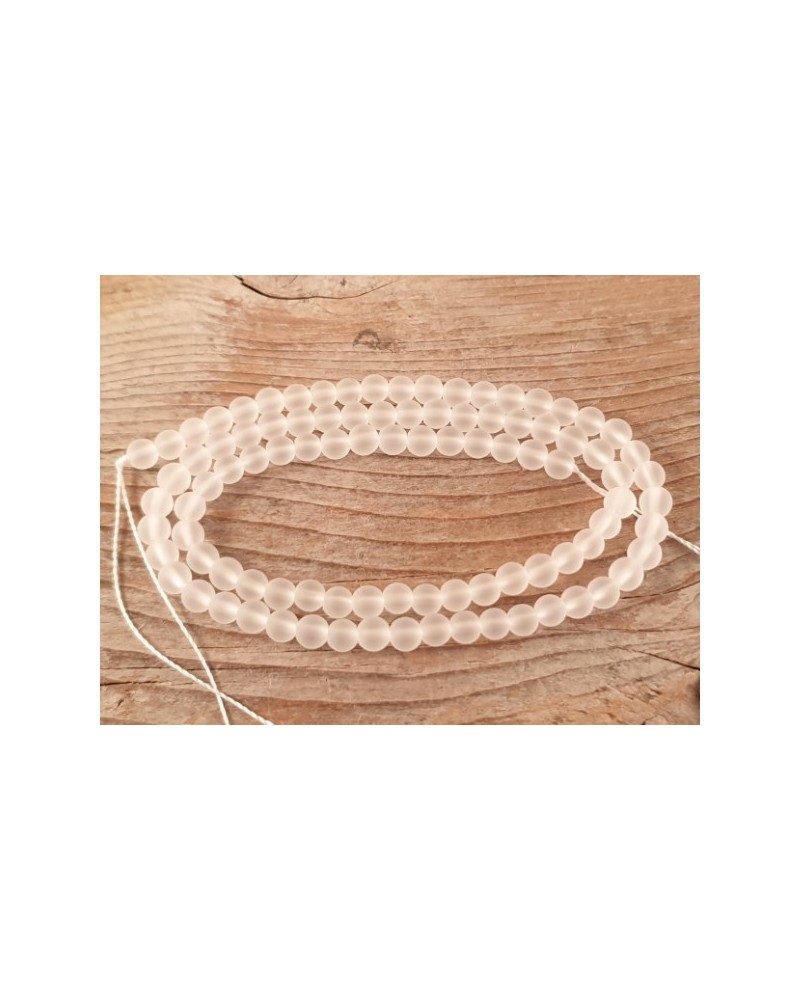 Bergkristallkette 4mm iced