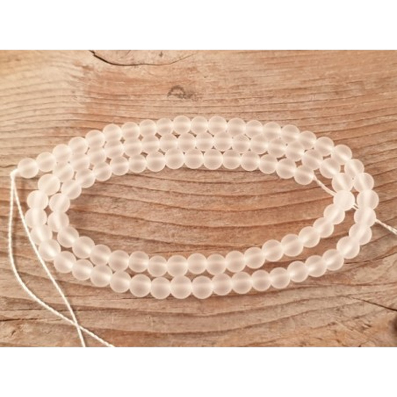 Bergkristallkette 4mm iced