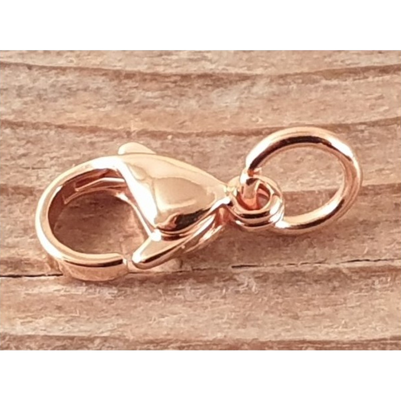 Karabiner 12mm Edelstahl rosegold