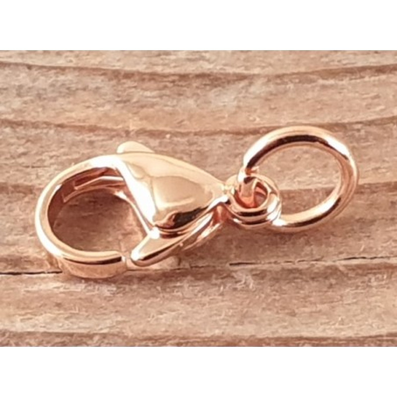 Karabiner 12mm Edelstahl rosegold