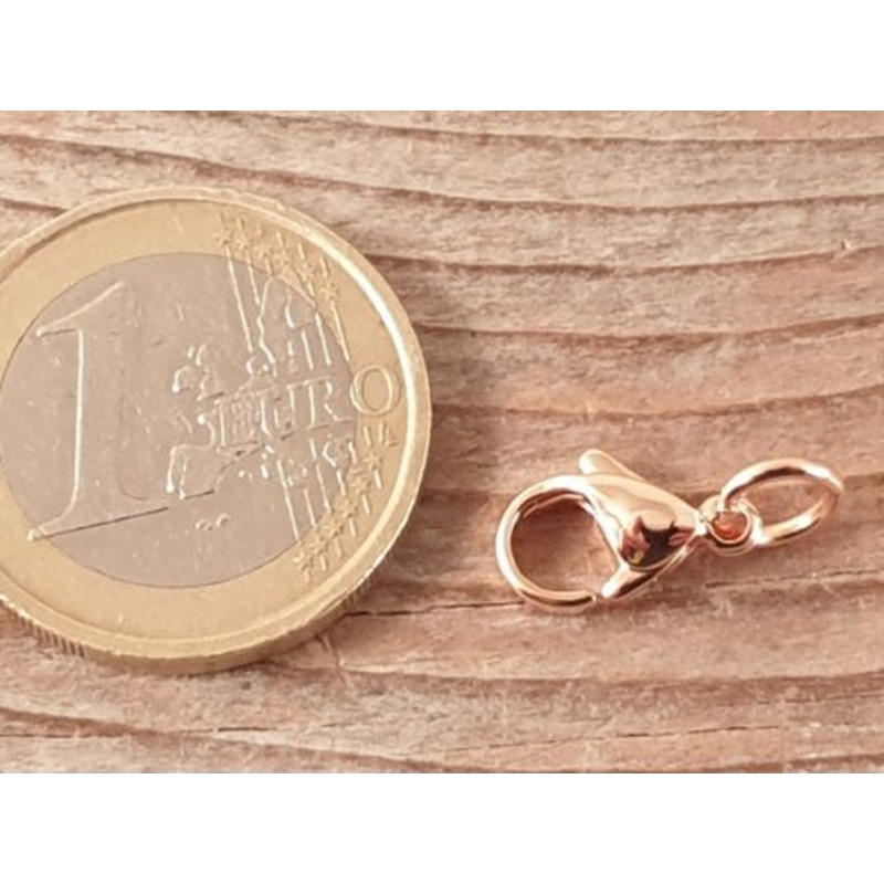 Karabiner 12mm Edelstahl rosegold