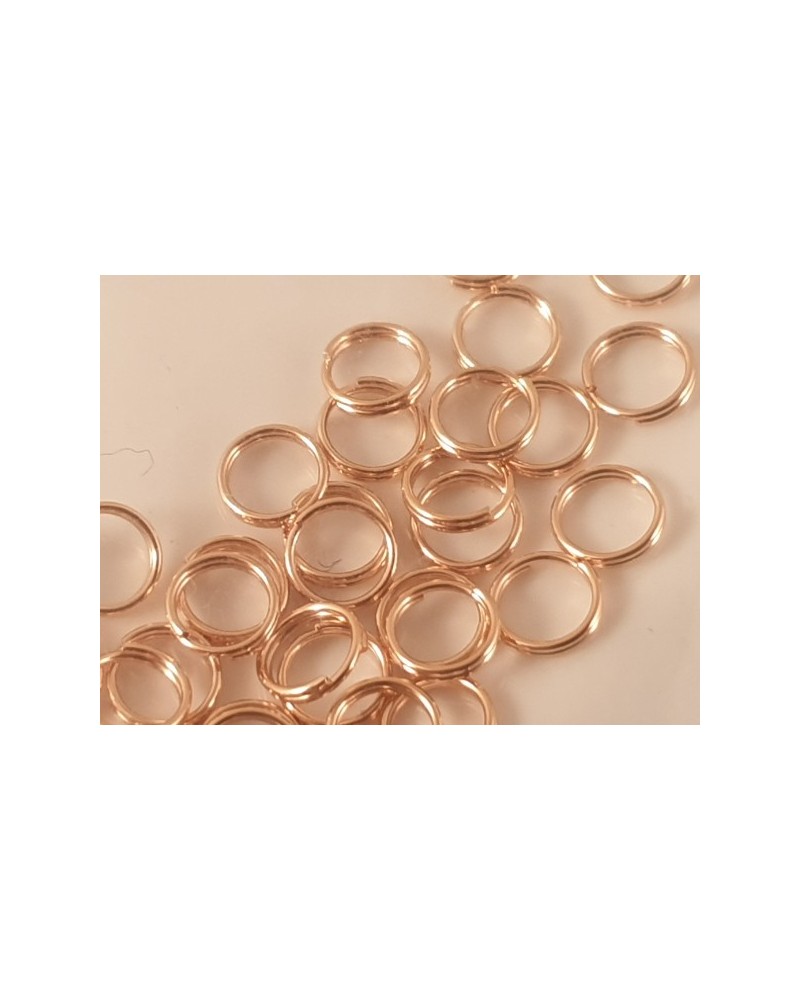 Spiralring 5mm, Edelstahl rosegold