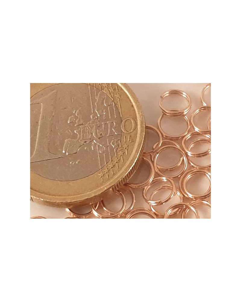 Spiralring 5mm, Edelstahl rosegold