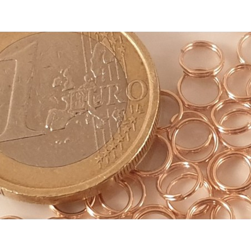 Spiralring 5mm, Edelstahl rosegold
