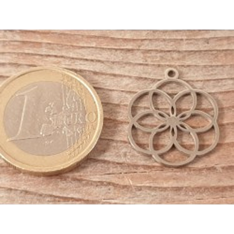 Samen des Lebens 18mm, Edelstahl 2