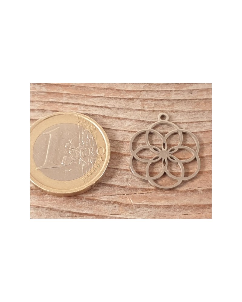 Samen des Lebens 18mm, Edelstahl