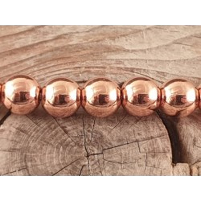 Blutsteinkette Rosegold (Hämatit) 6mm