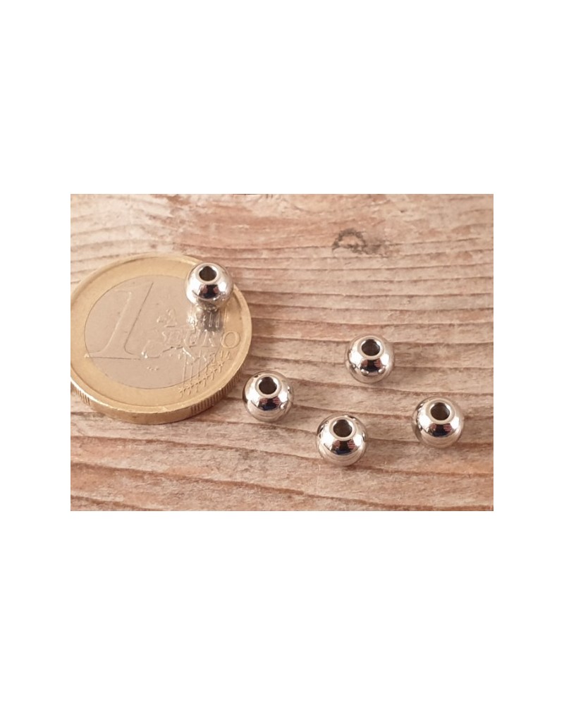 Zwischenteil, Kugel 6mm (10 Stk), Edelstahl