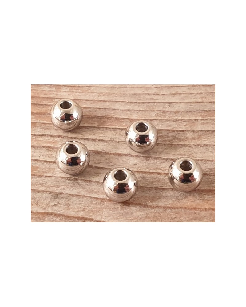 Zwischenteil, Kugel 6mm (10 Stk), Edelstahl