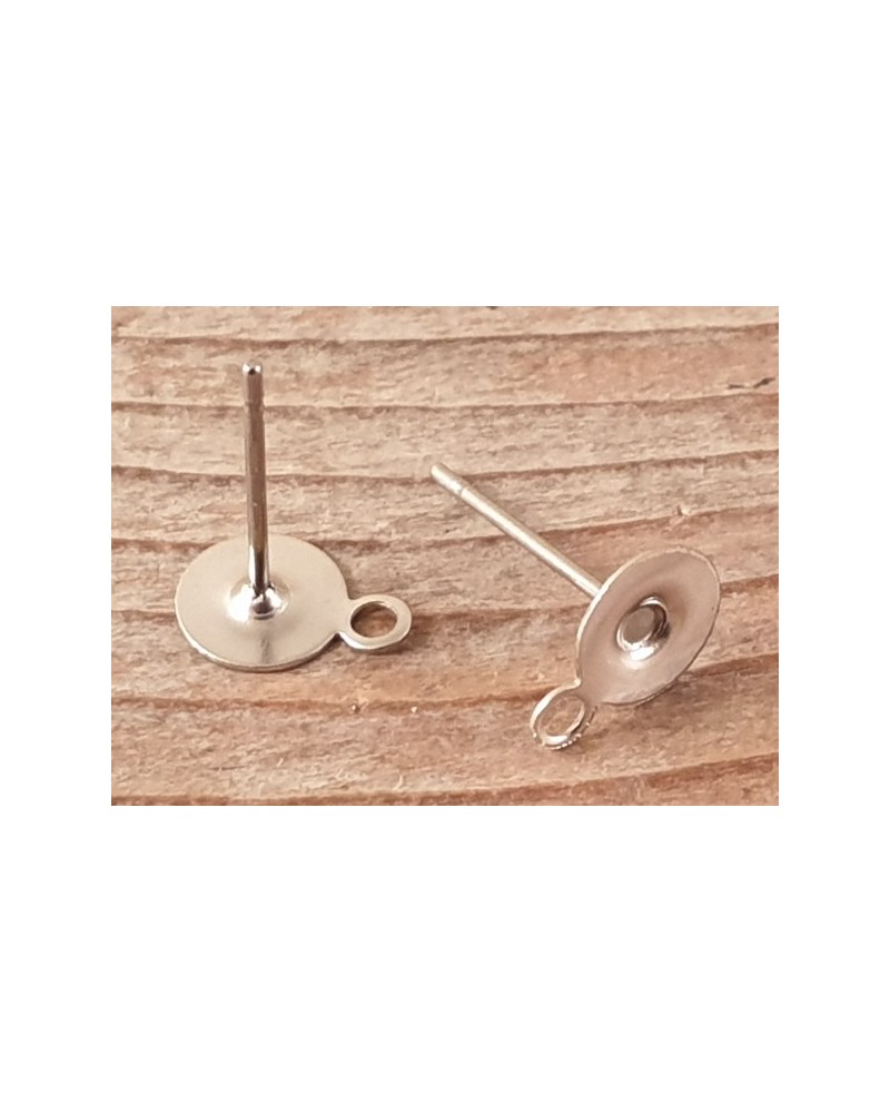 Ohrstecker 6mm (2 Stk), Edelstahl