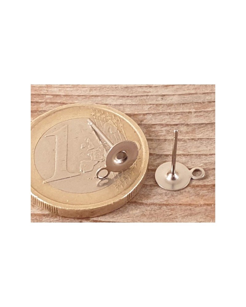 Ohrstecker 6mm (2 Stk), Edelstahl