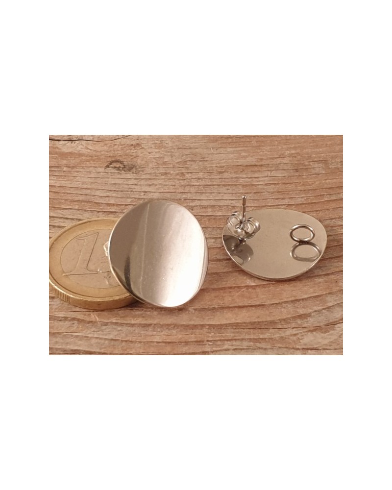 Ohrstecker 20mm (2 Stk), Edelstahl