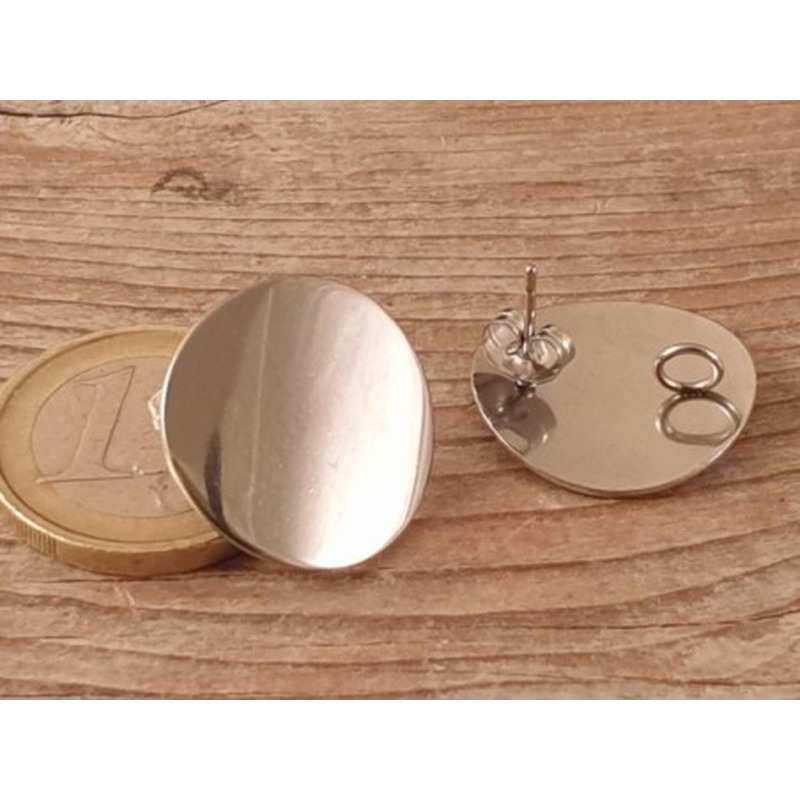 Ohrstecker 20mm (2 Stk), Edelstahl