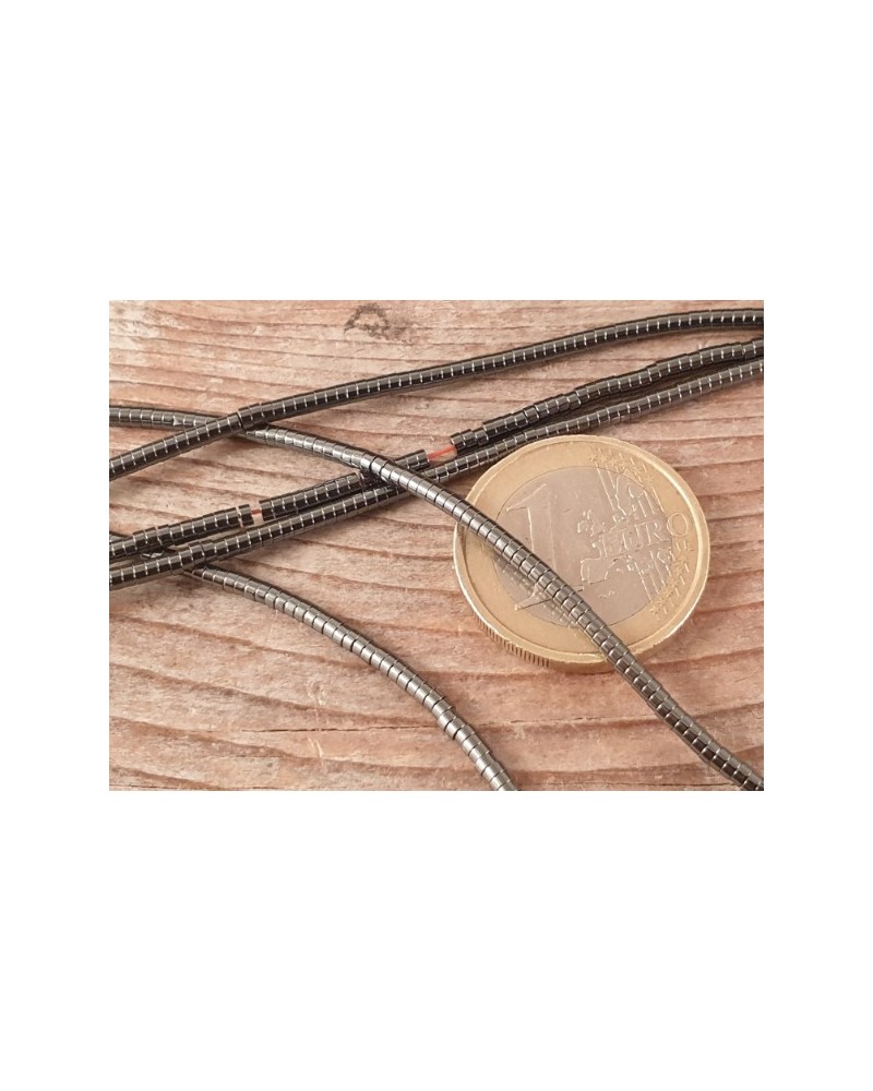 Blutsteinkette (Hämatit) 2x1mm