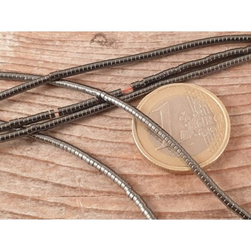 Blutsteinkette (Hämatit) 2x1mm