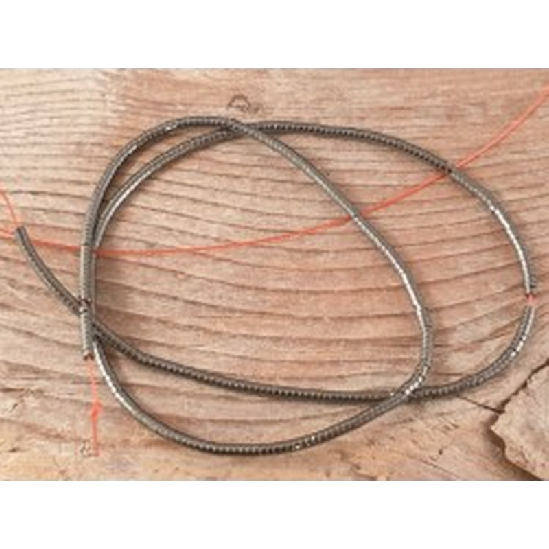 Blutsteinkette (Hämatit) 2x1mm 2