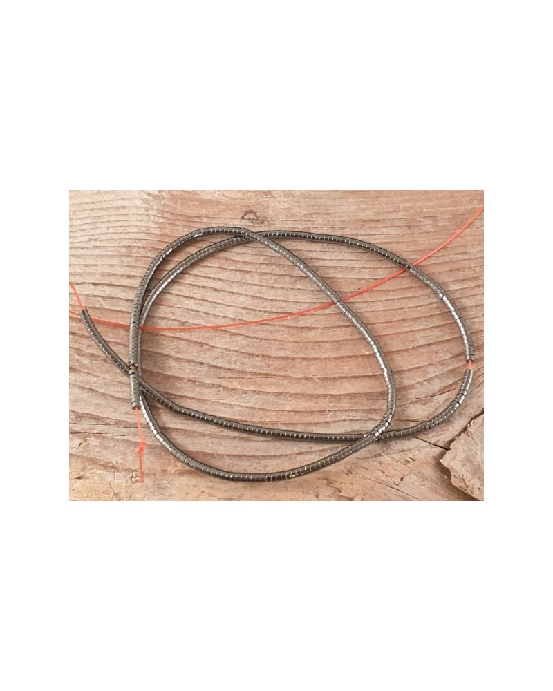 Blutsteinkette (Hämatit) 2x1mm