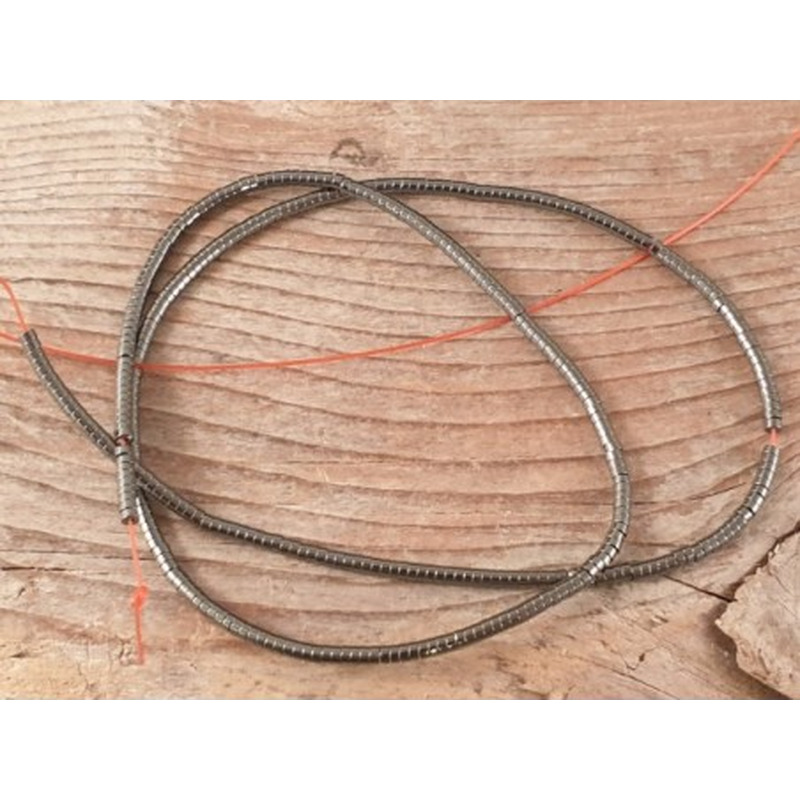 Blutsteinkette (Hämatit) 2x1mm