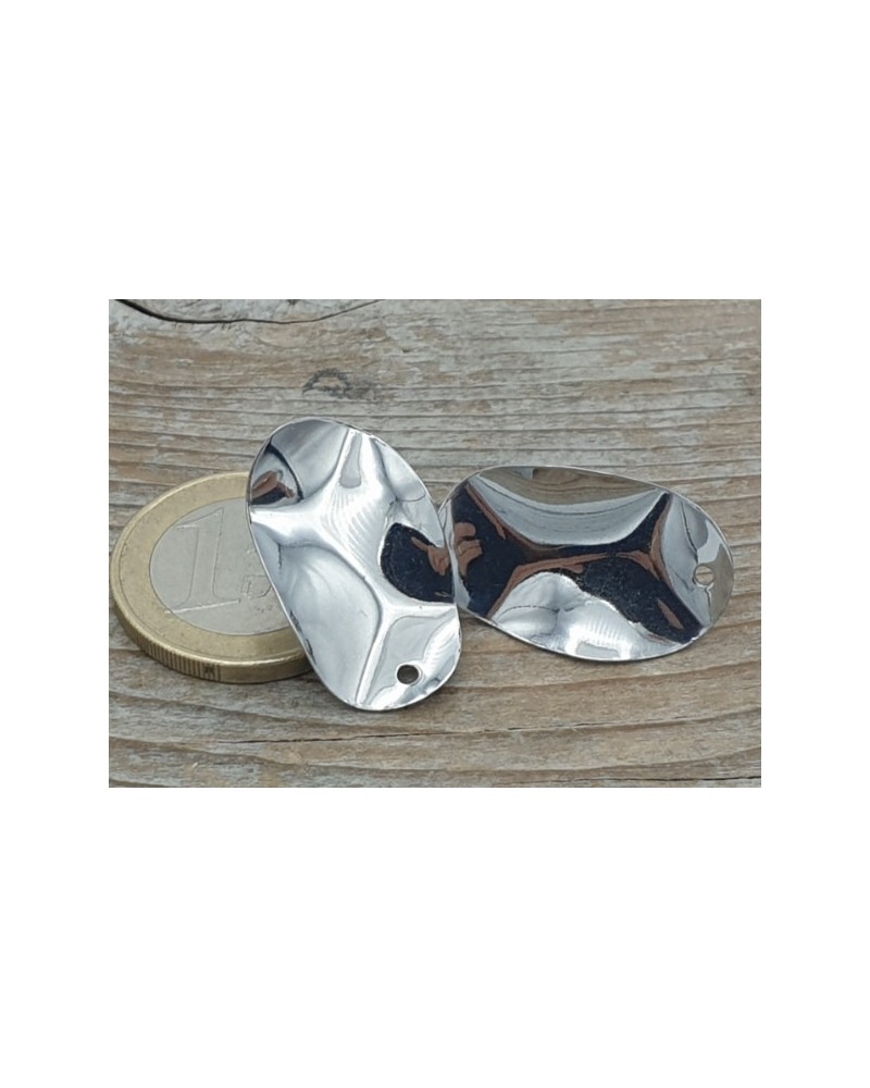 Ohrstecker 15x25mm (2 Stk), Edelstahl