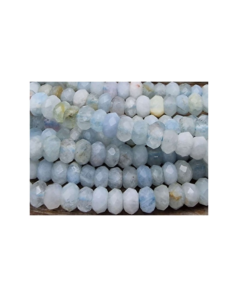 Aquamarinkette facettiert 4x2mm