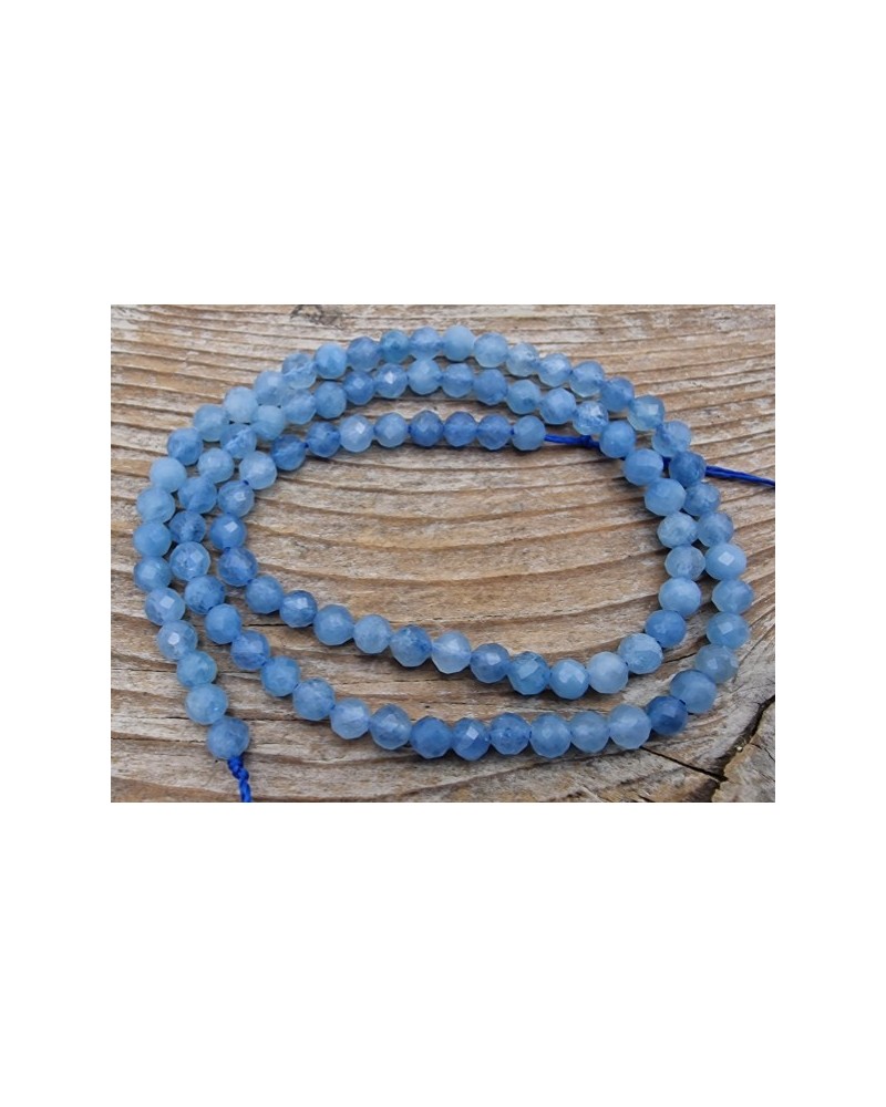 Aquamarinkette facettiert 4mm