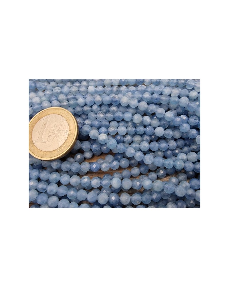 Aquamarinkette facettiert 4mm